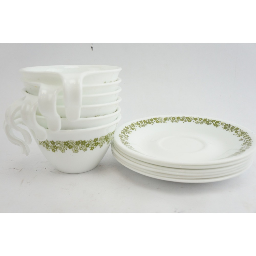 Corning Corelle Cup & Saucer Set Spring Blossom Crazy Daisy 12 Piece VGC - Picture 3 of 7